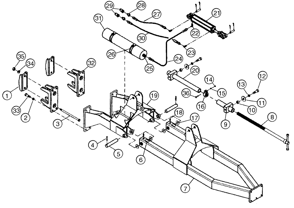 Схема запчастей Case IH 2240 - (09-13) - WHEEL LIFT ASSIST 