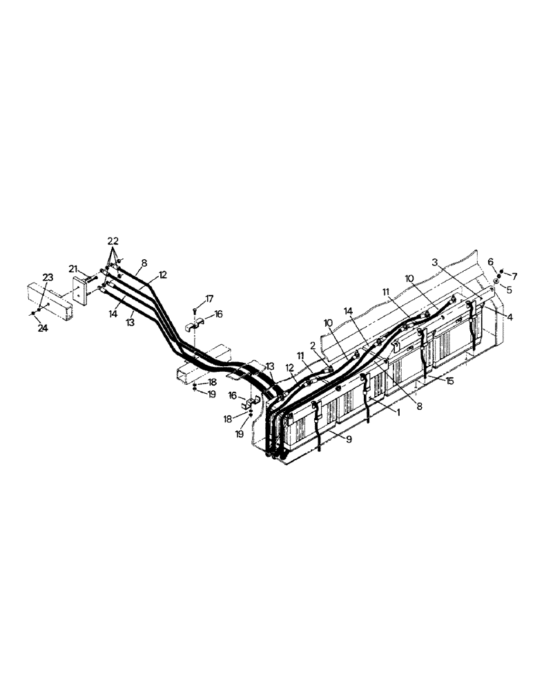 Схема запчастей Case IH STEIGER - (02-08) - BATTERIES AND MOUNTING (06) - ELECTRICAL