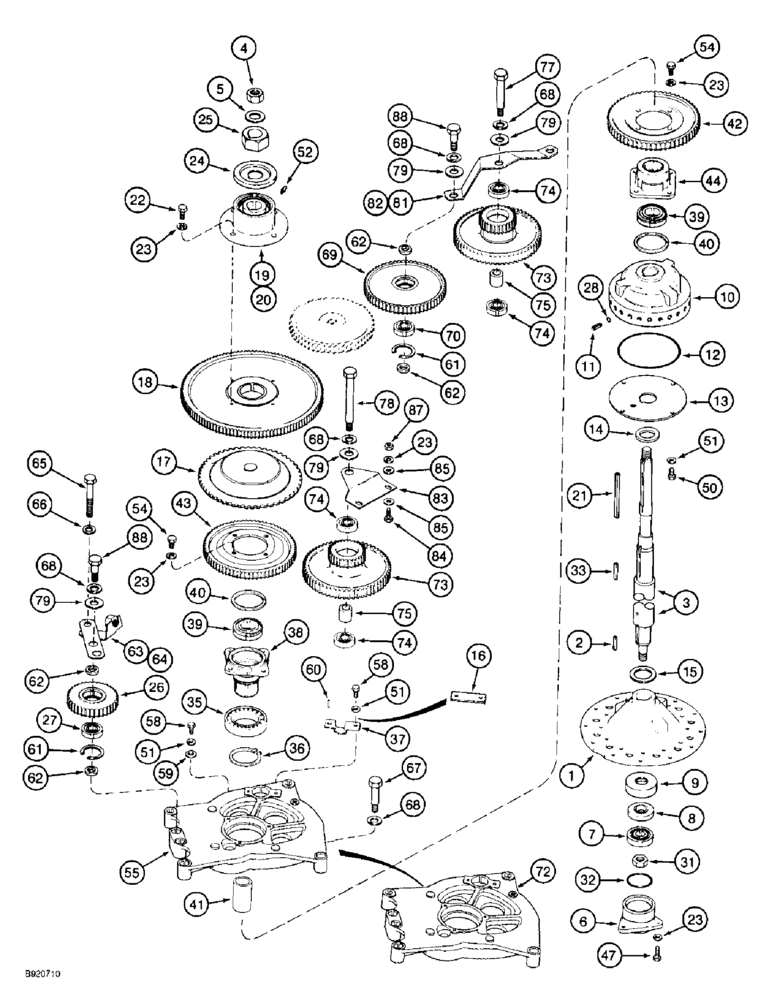 Схема запчастей Case IH 2044 - (9A-26) - DRUM ROTOR AND DRIVE CAMS (13) - PICKING SYSTEM