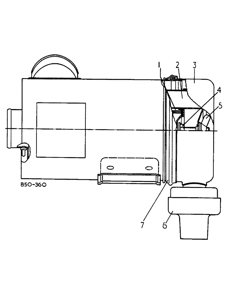 Схема запчастей Case IH 258 - (12-013) - AIR CLEANER, DONALDSON Power