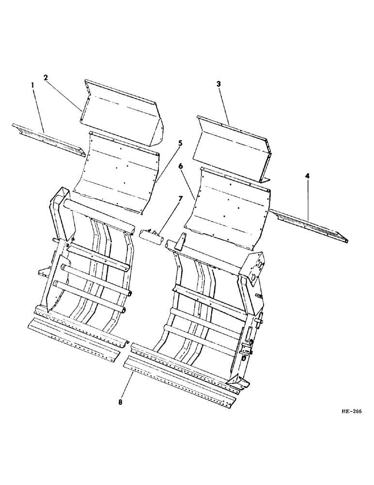 Схема запчастей Case IH 375 - (Q-14) - PLATFORMS, DUAL AUGER PLATFORM FRAME Platforms