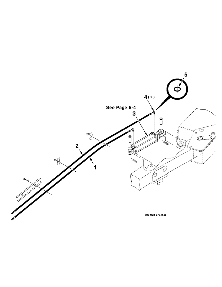 Схема запчастей Case IH 8309 - (8-02) - HYDRAULIC TONGUE SWING ASSEMBLY (35) - HYDRAULIC SYSTEMS