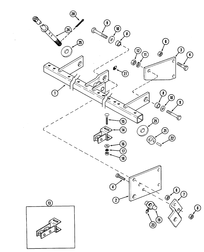 Схема запчастей Case IH 5500 - (9-34) - ROCKSHAFT (BSN CKB0030000) (09) - CHASSIS