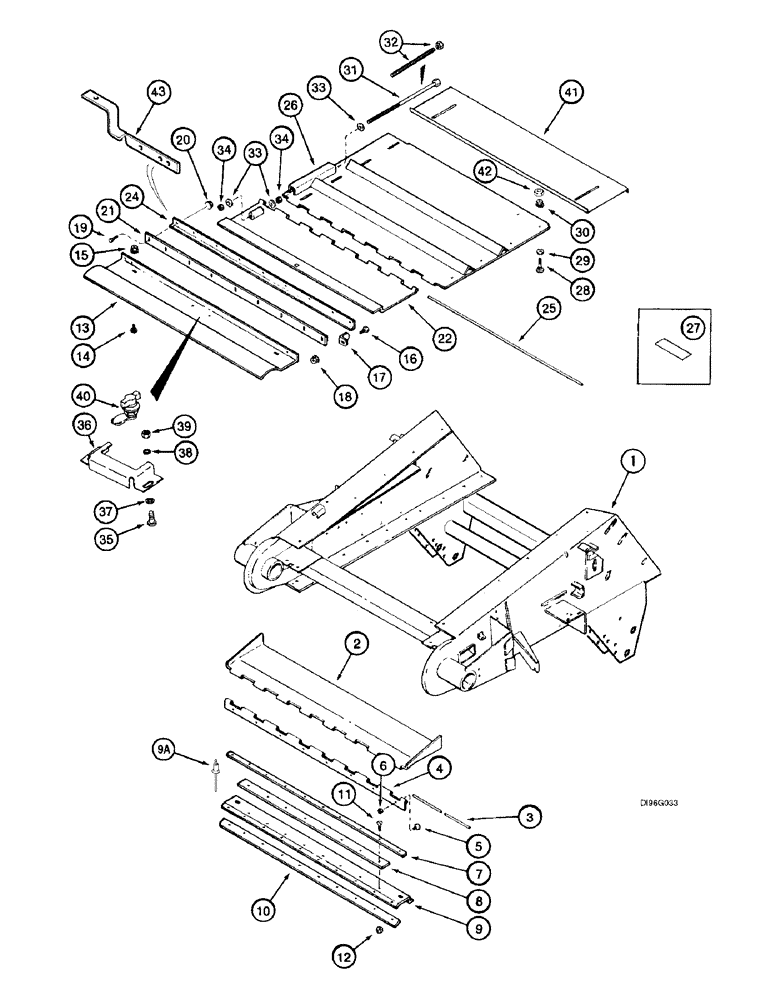 Схема запчастей Case IH 2188 - (9A-36) - FEEDER, COVERS (13) - FEEDER