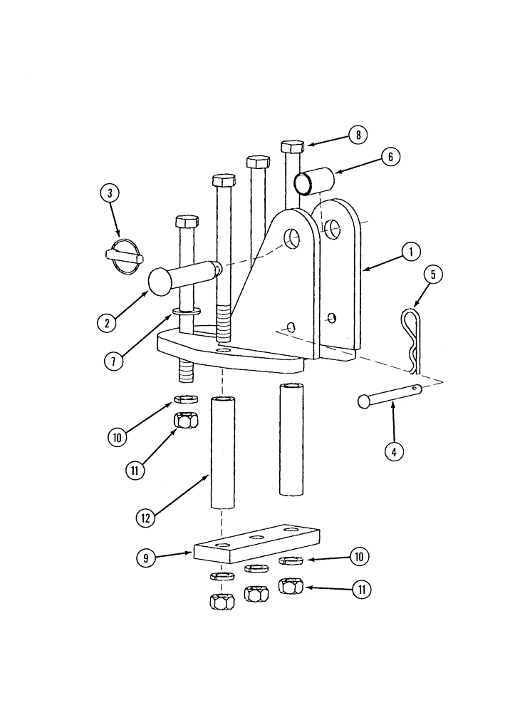 Схема запчастей Case IH 955 - (9A-108) - DRAWBAR HELPER, AFS PLANTER (09) - CHASSIS/ATTACHMENTS