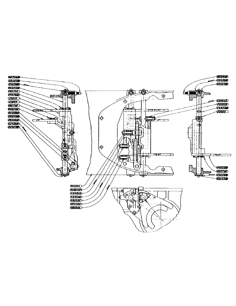 Схема запчастей Case IH DC-SERIES - (135) - GEAR SHIFTER SHAFT ASSEMBLY (06) - POWER TRAIN