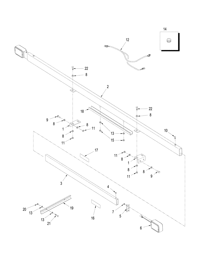 Схема запчастей Case IH STEIGER 480 - (04-27) - LAMPS - MARKER (04) - ELECTRICAL SYSTEMS