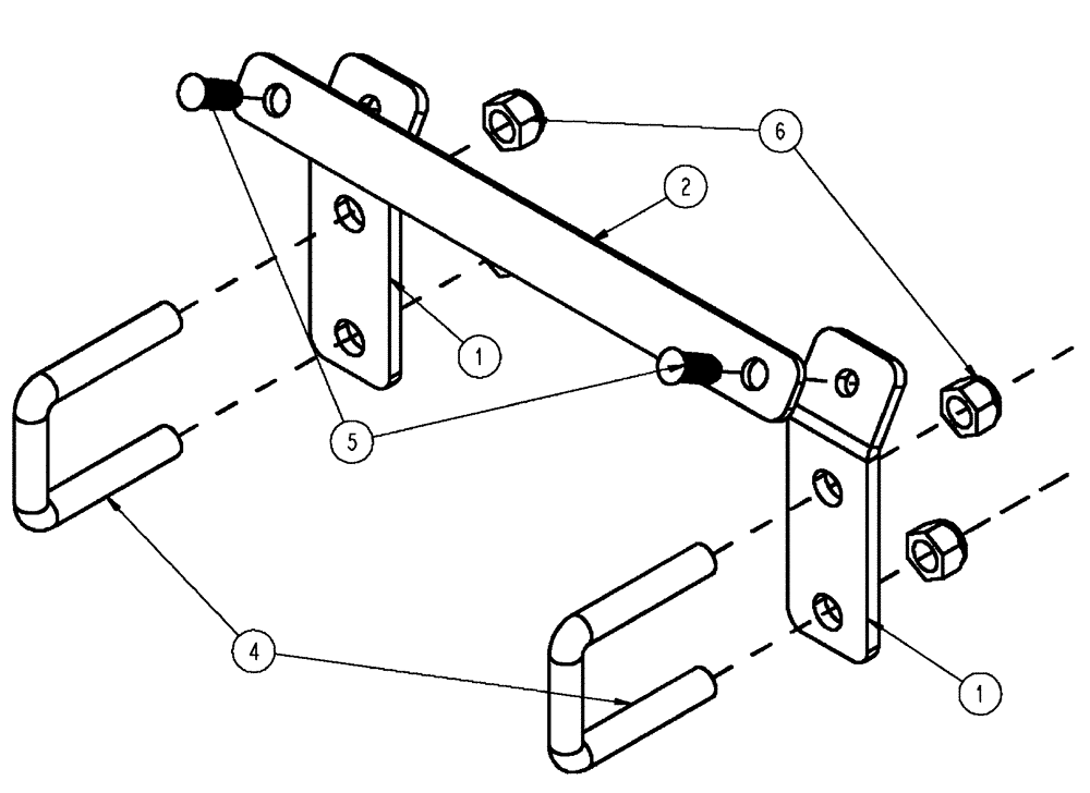 Схема запчастей Case IH SPX4410 - (04-033) - DOOR STOP, RH, BOOM MOUNTED Suspension & Frame