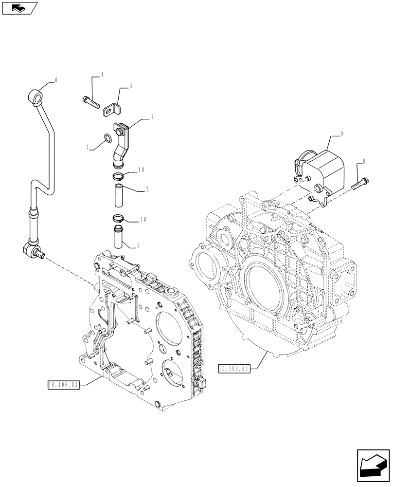 Схема запчастей Case IH F4HE9687F J100 - (10.101.03) - BREATHER - MOTOR (2854086) (10) - ENGINE