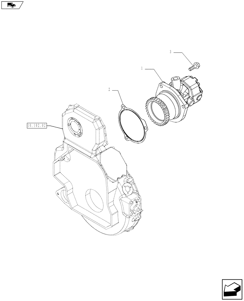 Схема запчастей Case IH F3AFE613A A005 - (10.210.01) - FUEL PUMP & RELATED PARTS (504053973) (10) - ENGINE