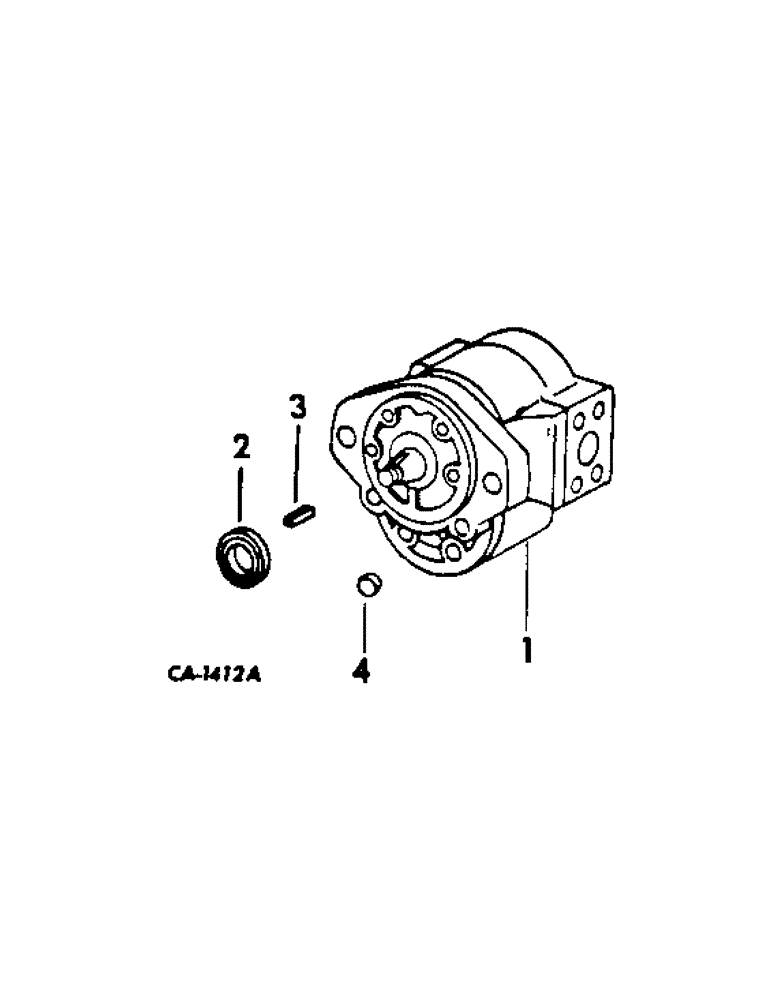 Схема запчастей Case IH 2400 - (10-21[1]) - HYDRAULICS, SIDE MOUNTED HYDRAULIC PUMP, THOMPSON (07) - HYDRAULICS