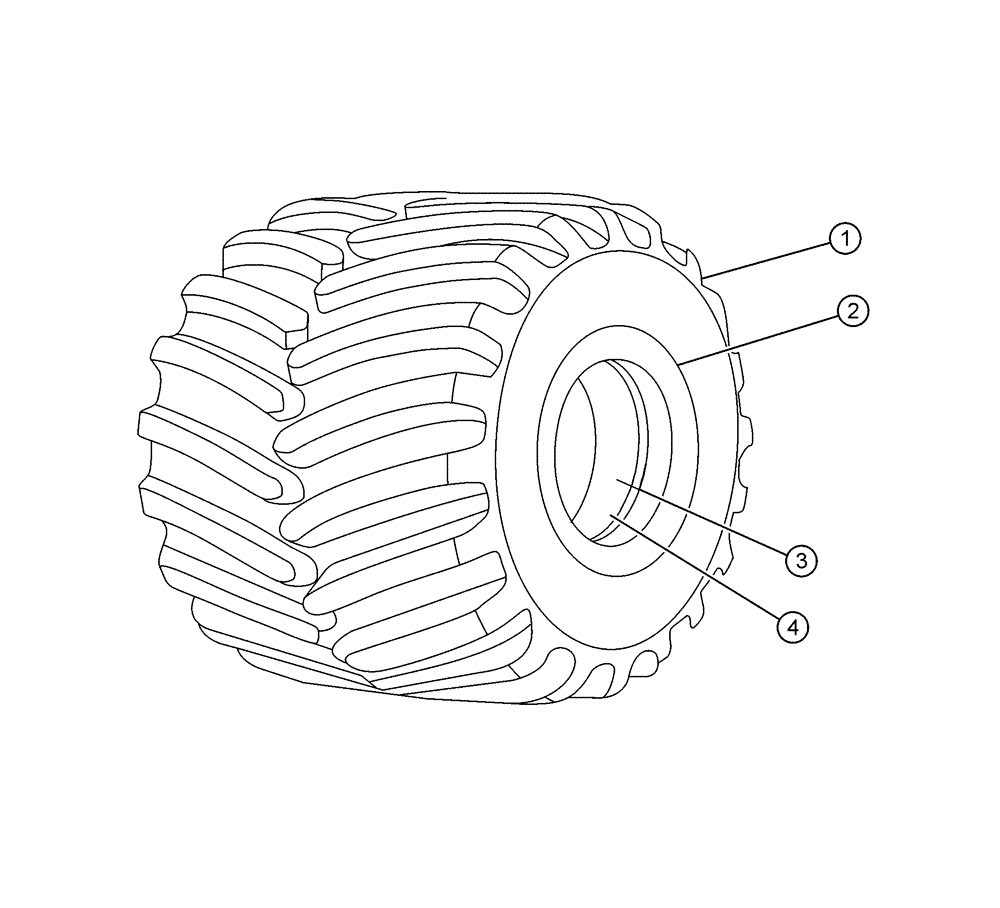 Схема запчастей Case IH FLX4010 - (05-013) - 73” MICHELIN, RADIAL Tires