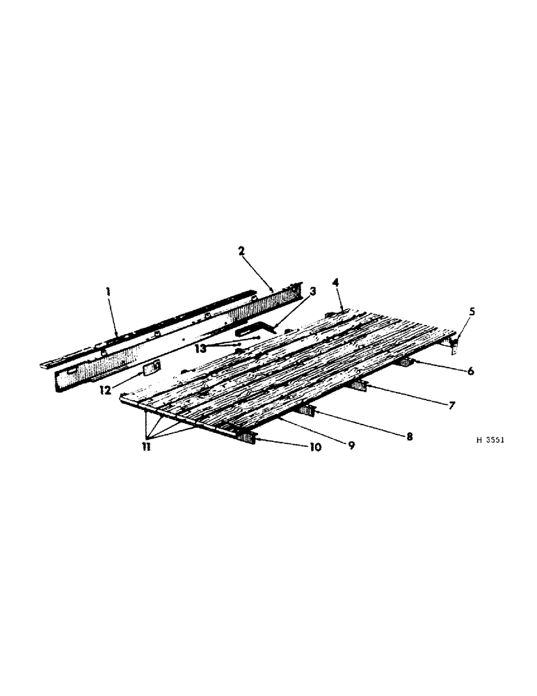 Схема запчастей Case IH 130 - (H-02) - SPREADER BOX BOTTOM 