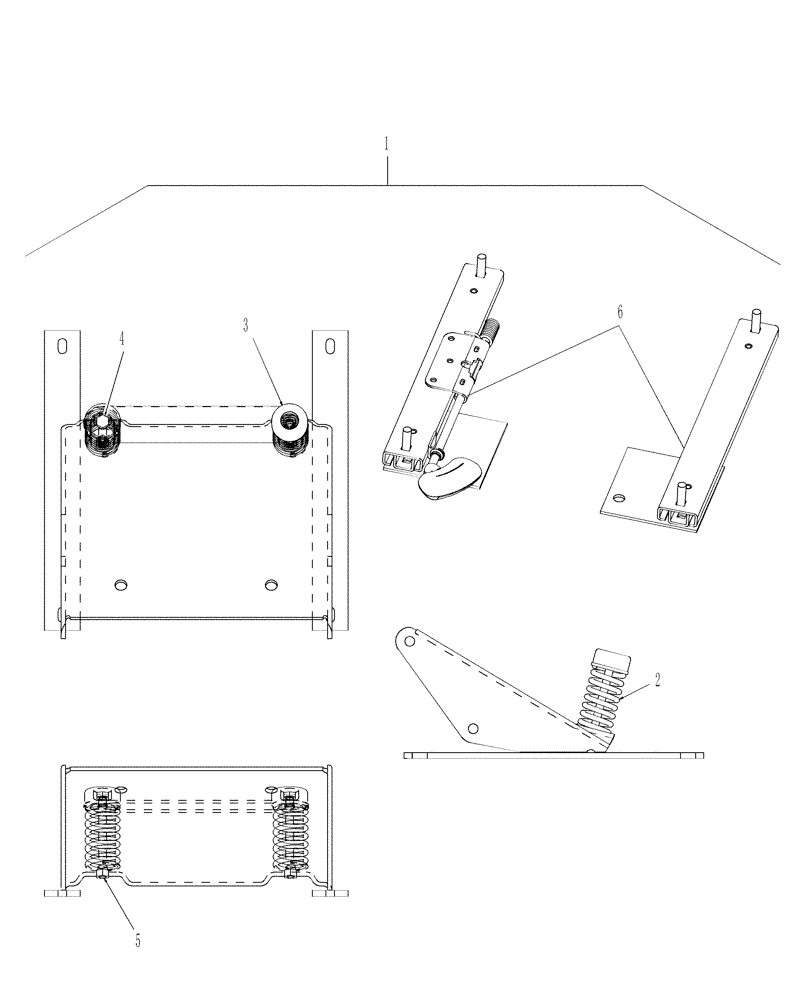 Схема запчастей Case IH D40 - (10.02.01) - ECONOMY SEATS - ON & ABOVE PIN # Z6DE01001 (10) - OPERATORS PLATFORM/CAB