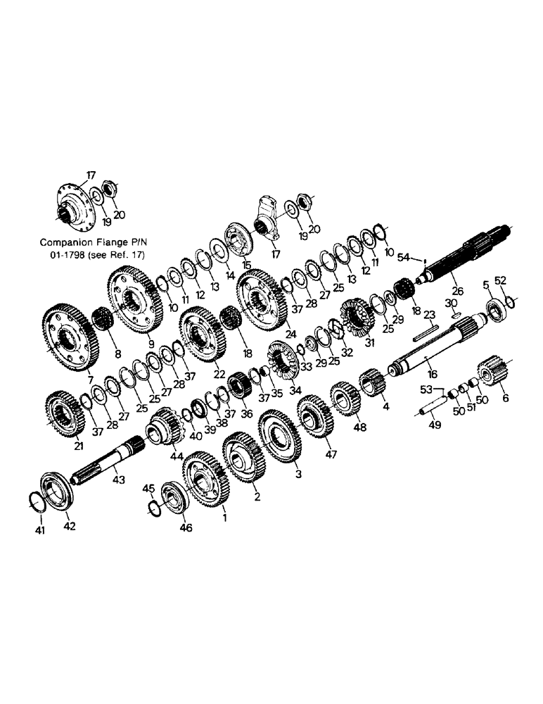 Схема запчастей Case IH PT225 - (04-52) - PT TRANSIMISSION GEARS & RELATED PARTS (04) - Drive Train