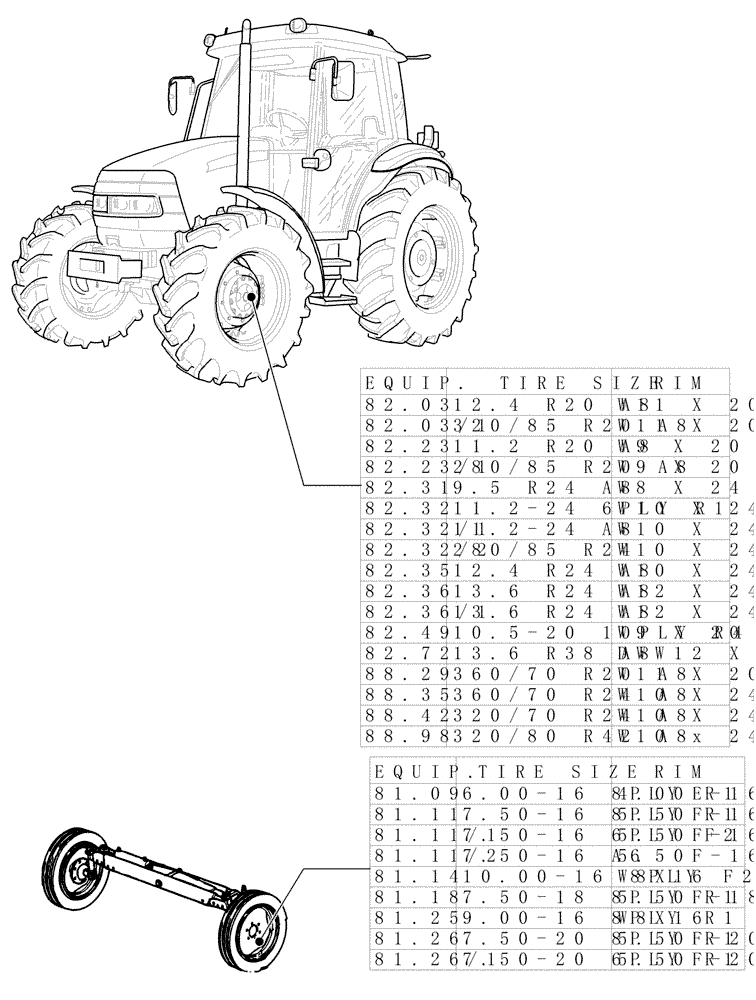 Схема запчастей Case IH JX90 - (SEC. 11[01]) - TRACTION (00) - GENERAL