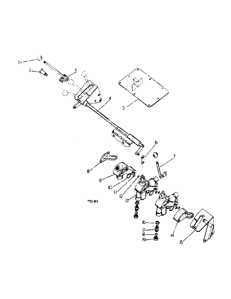 Схема запчастей Case IH 276 - (5-33) - AUXILIARY VALVE ATTACHMENTS WITH TWO S.A. OR TWO D.A. VALVES (08) - HYDRAULICS