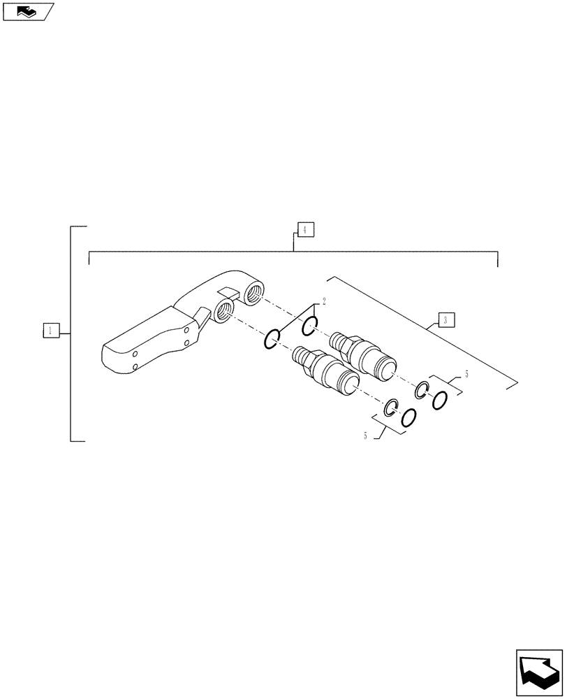 Схема запчастей Case IH PUMA 145 - (88.035.01[03]) - DIA KIT, QUICK COUPLERS GROUP - BREAKDOWN (88) - ACCESSORIES