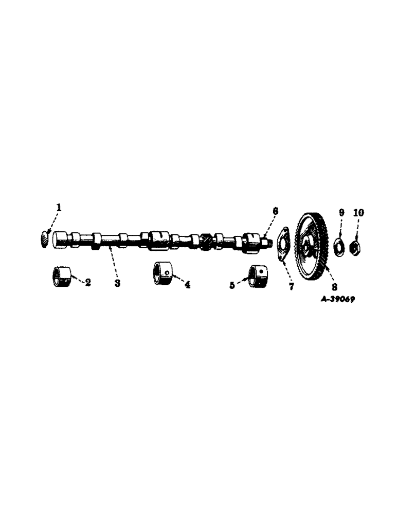 Схема запчастей Case IH 400-SERIES - (019) - CARBURETED ENGINE, CAMSHAFT AND RELATED PARTS (01) - ENGINE