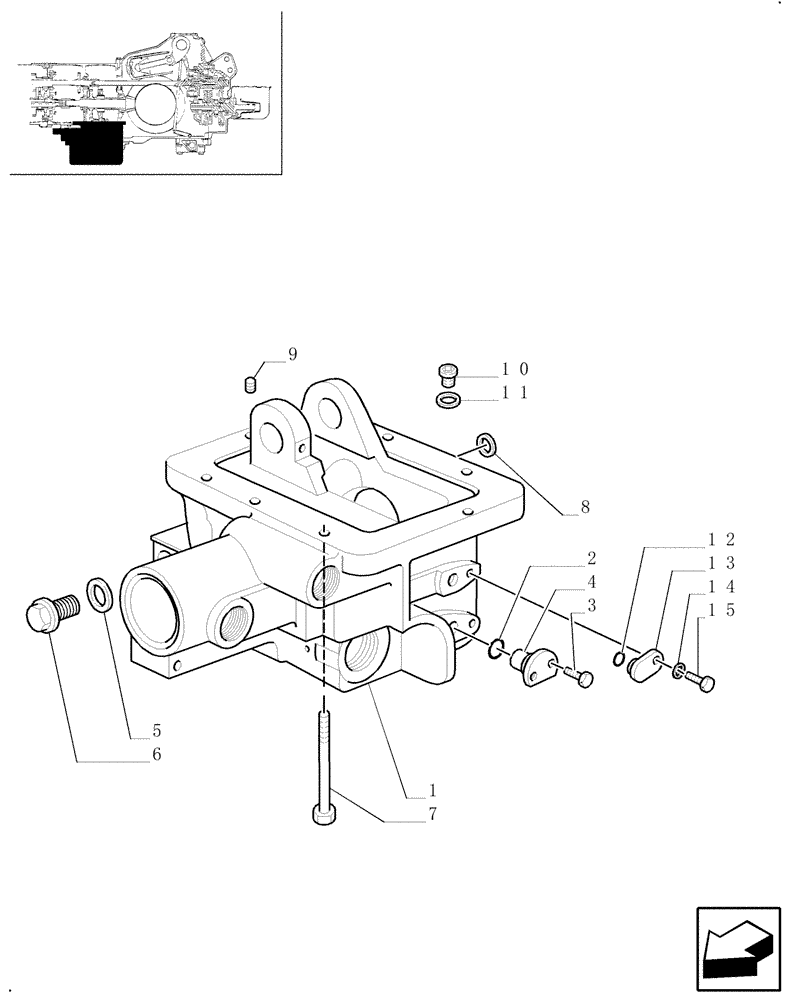 Схема запчастей Case IH JX90U - (1.33.0) - IDLER CASE & COVERS - 4WD (04) - FRONT AXLE & STEERING