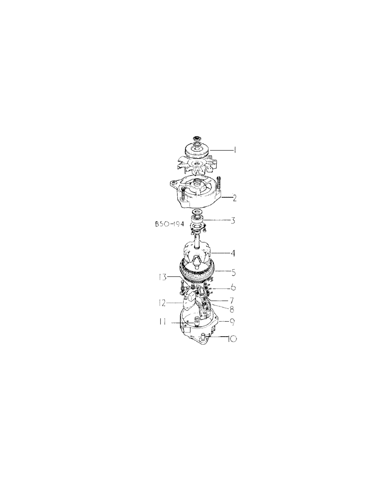 Схема запчастей Case IH 484 - (08-05) - ELECTRICAL, ALTERNATOR, AC DELCO (06) - ELECTRICAL