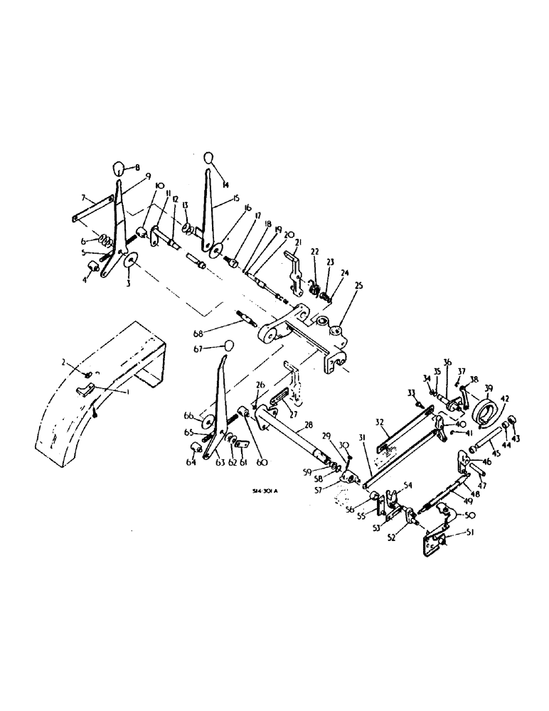 Схема запчастей Case IH 684 - (10-16) - HYDRAULICS, DRAFT LINKAGE (07) - HYDRAULICS