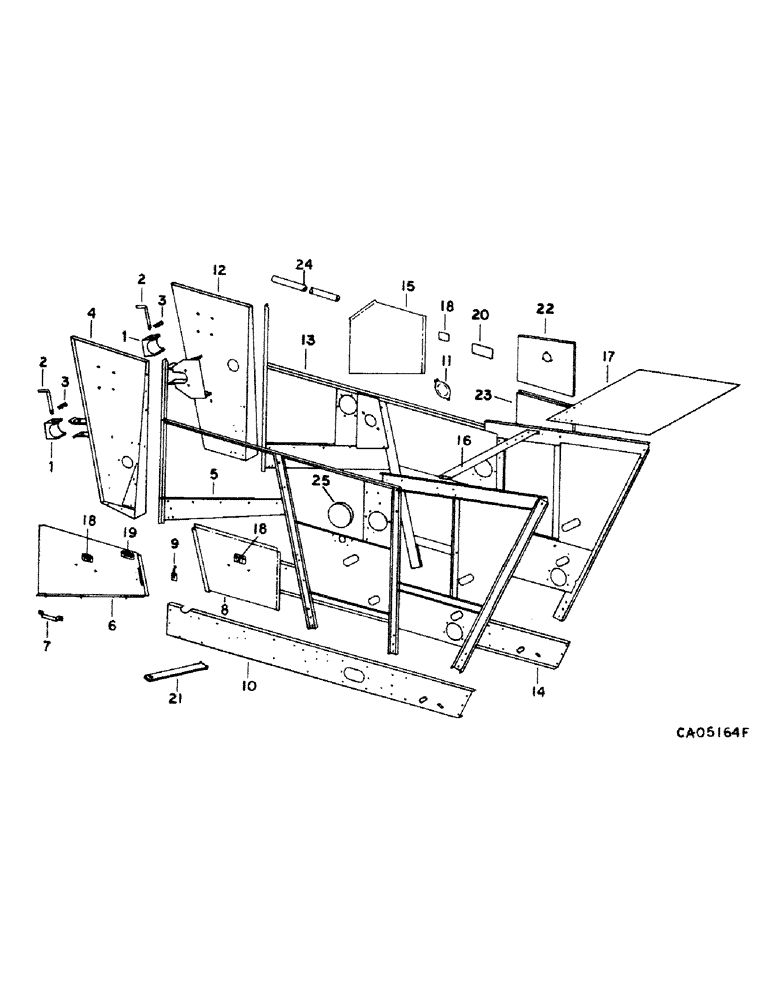 Схема запчастей Case IH 1440 - (20-01) - SEPARATOR, SEPARATOR SIDES Separation