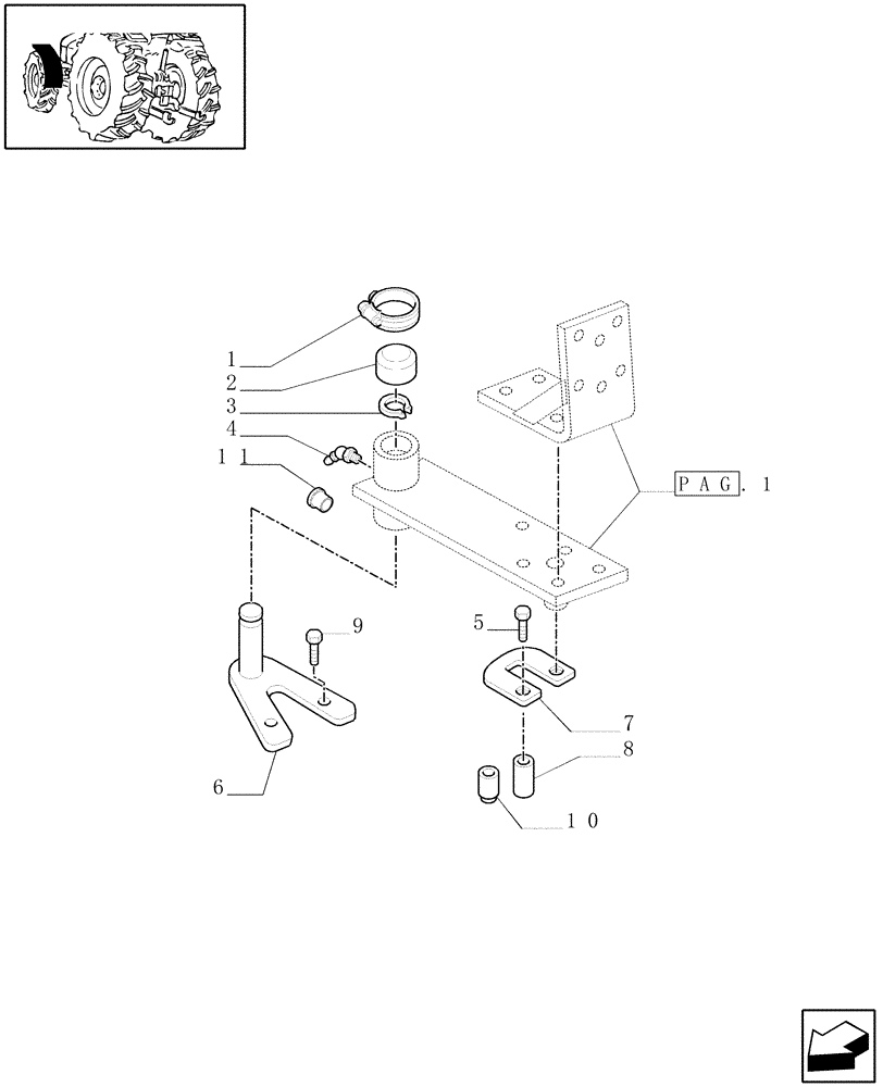 Схема запчастей Case IH MXM120 - (1.87.4/01[02]) - (VAR.497/1-511/1) DYNAMIC FRONT FENDERS (4WD) FOR SUPERSTEER OR SUSP. FRONT AXLE (08) - SHEET METAL