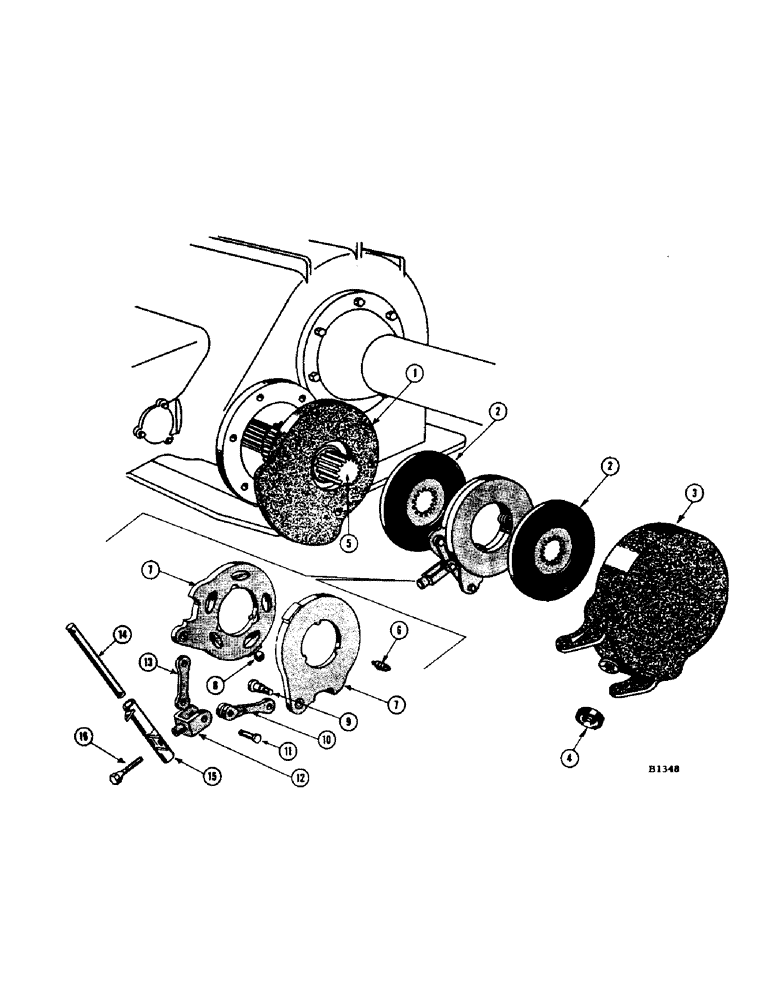 Схема запчастей Case IH 1060 - (276) - DIFFERENTIAL BRAKE ASSEMBLY (21) - TRANSMISSION