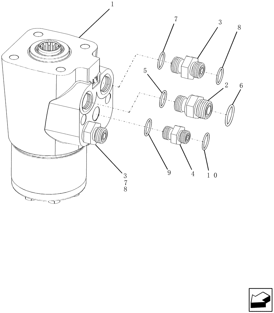 Схема запчастей Case IH 9230 - (41.200.02) - STEERING CONTROL VALVE (41) - STEERING