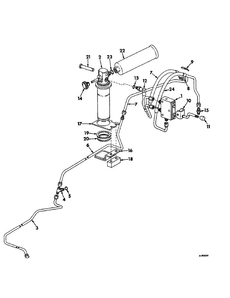 Схема запчастей Case IH 1026 - (10-12) - HYDRAULICS, HYDRAULIC SEAT ATTACHMENT, HYDRAULIC PIPING AND CONNECTIONS (07) - HYDRAULICS