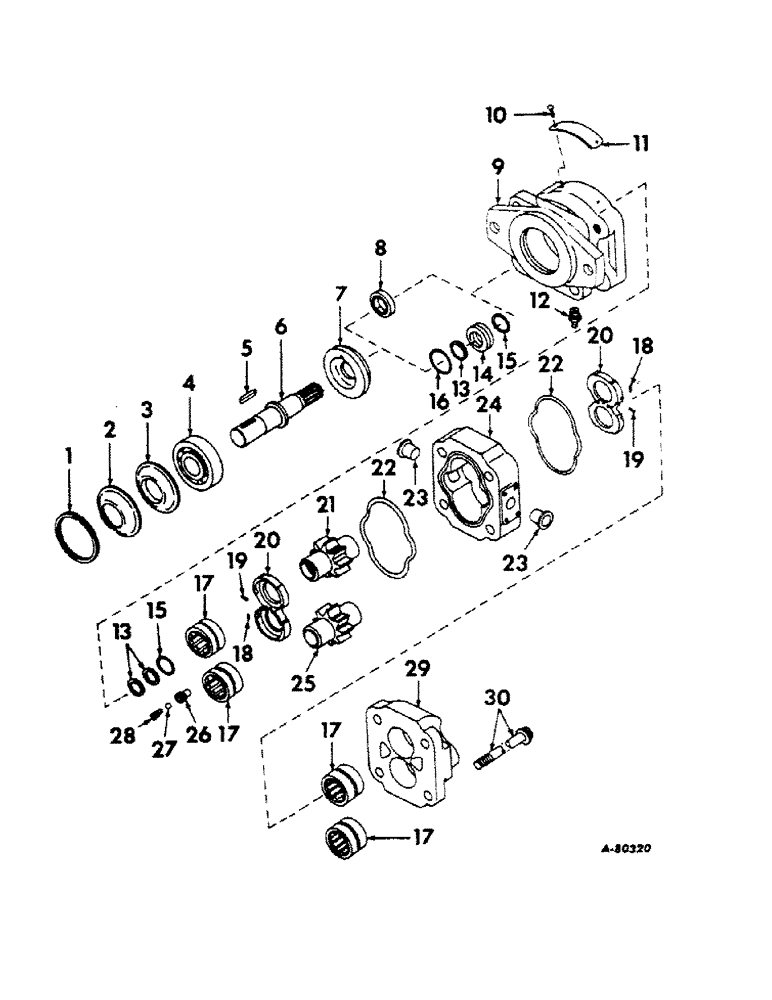 Схема запчастей Case IH 1110 - (M-30) - HYDRAULIC MOTOR, COMMERCIAL SHEARING AND STAMPING CO. 