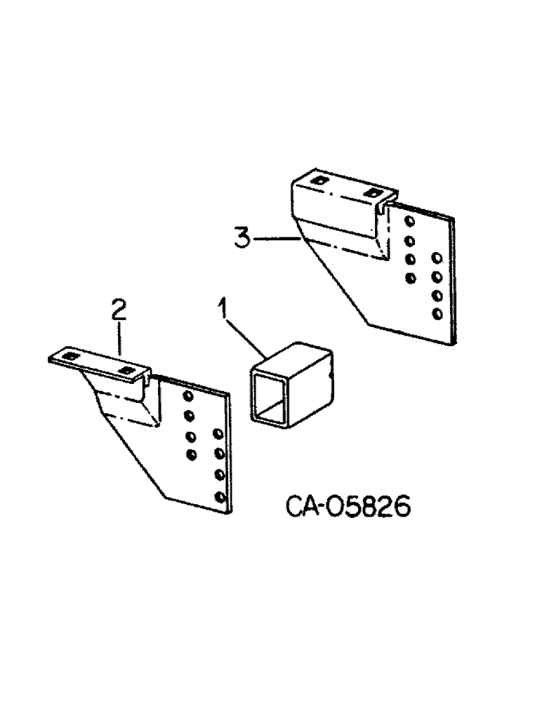 Схема запчастей Case IH 133 - (A-30) - CENTER TOOTH ADJUSTING BRACKET, VIBRA SHANK (09) - CHASSIS