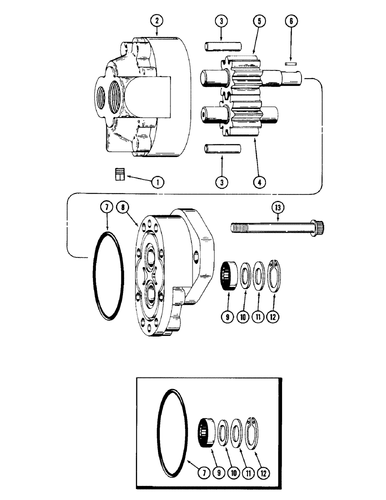 Схема запчастей Case IH 16 - (08) - GEAR MOTOR 