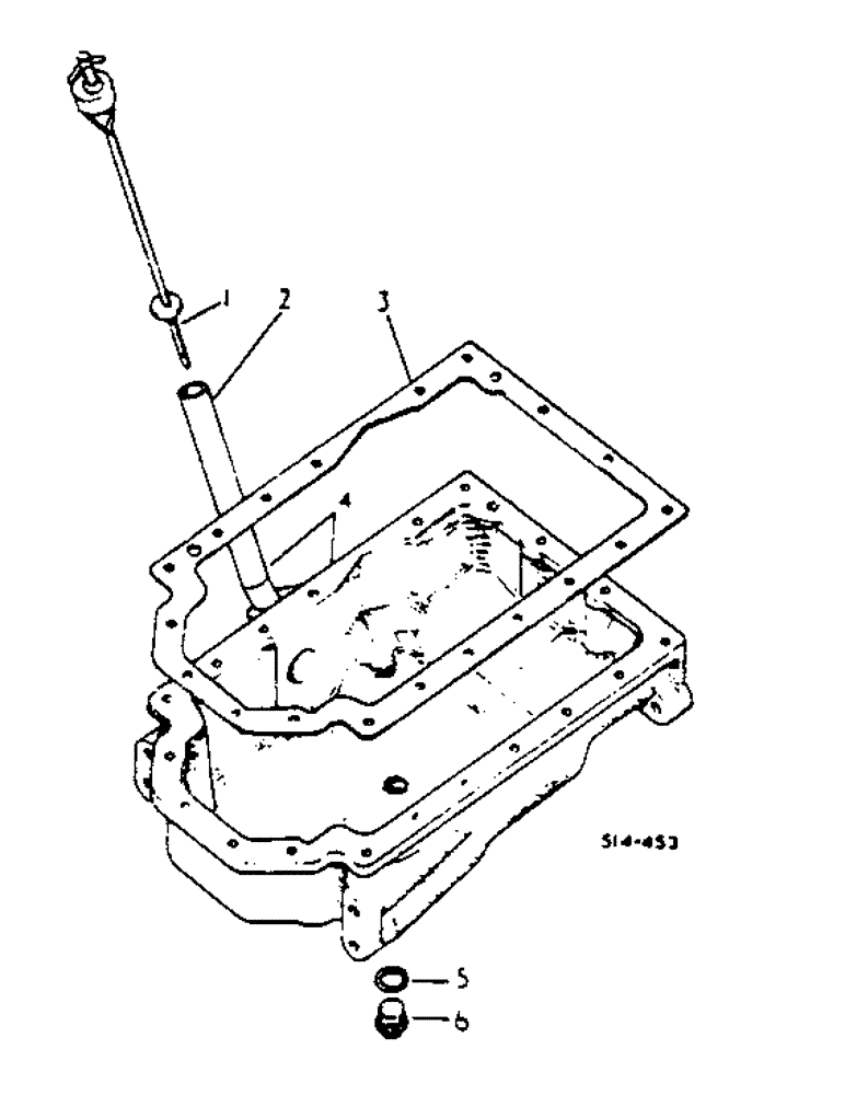 Схема запчастей Case IH 2400 - (12-36) - CRANKCASE OIL PAN Power