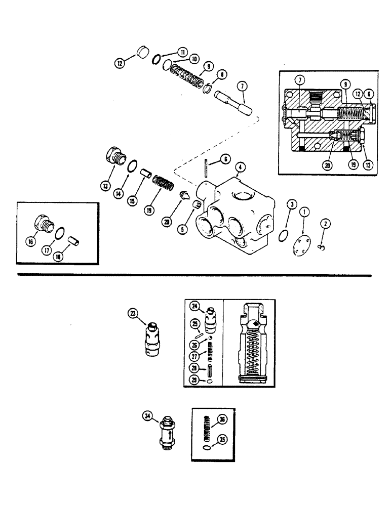 Схема запчастей Case IH 2670 - (340) - PRESSURE REGULATOR VALVE ASSEMBLY (08) - HYDRAULICS