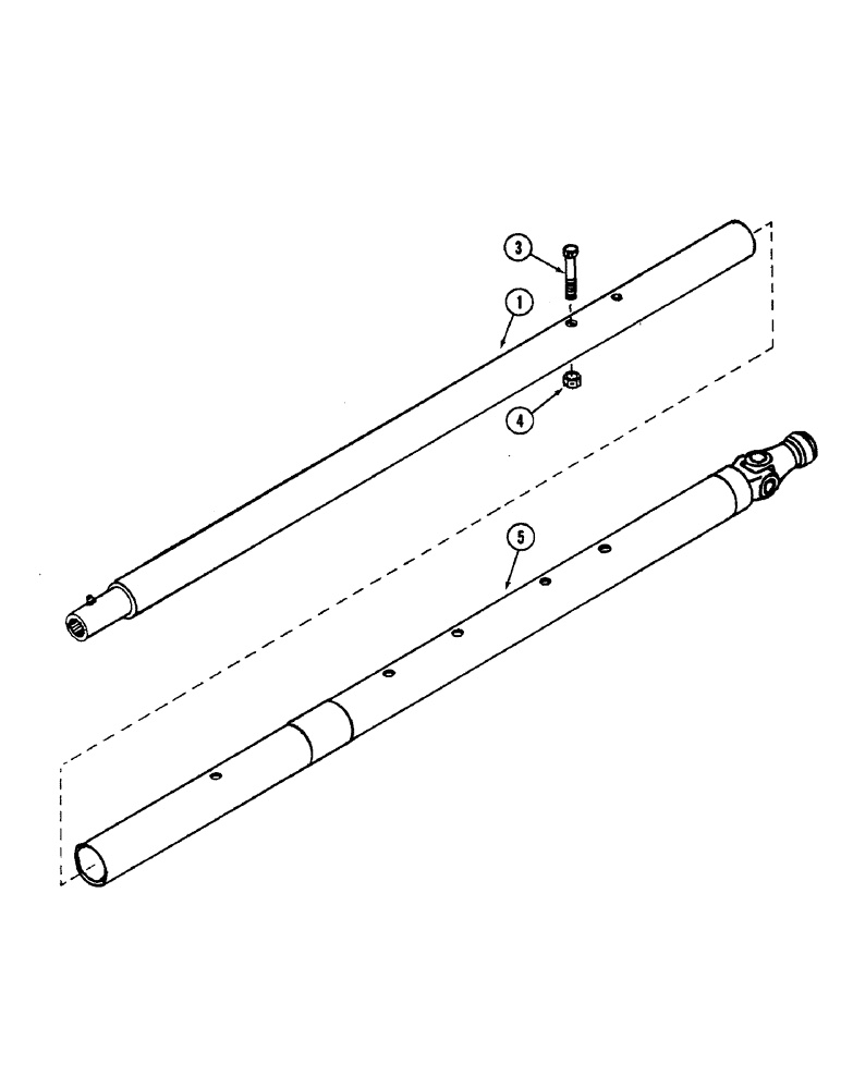 Схема запчастей Case IH 54FRS - (32) - DRIVE SHAFT, 54 FRS SNOW THROWER 