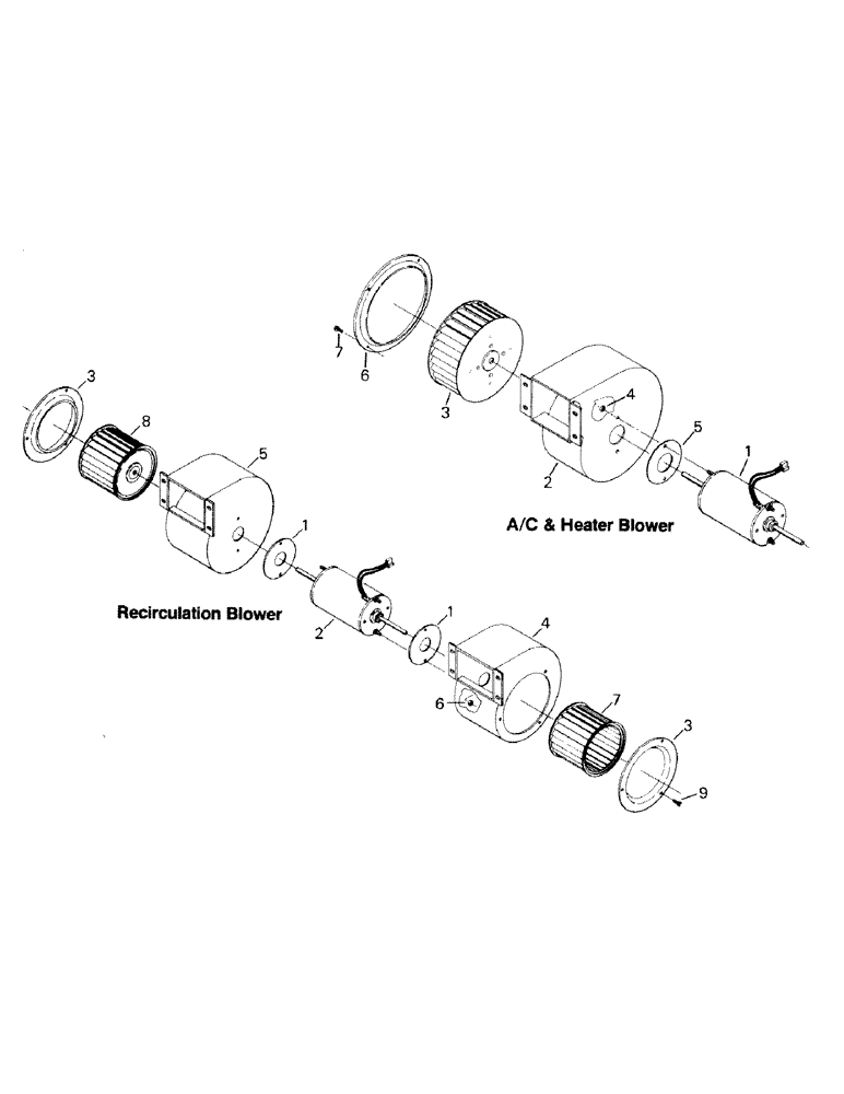 Схема запчастей Case IH STEIGER - (03-07) - BLOWER ASSEMBLY (03) - Climate Control