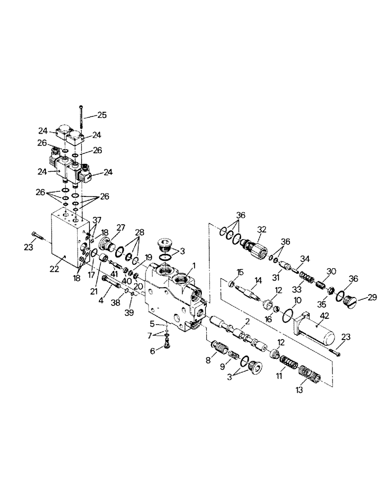 Схема запчастей Case IH STEIGER - (08-22) - VALVE SECTION ASSEMBLY, SOLENOID (07) - HYDRAULICS