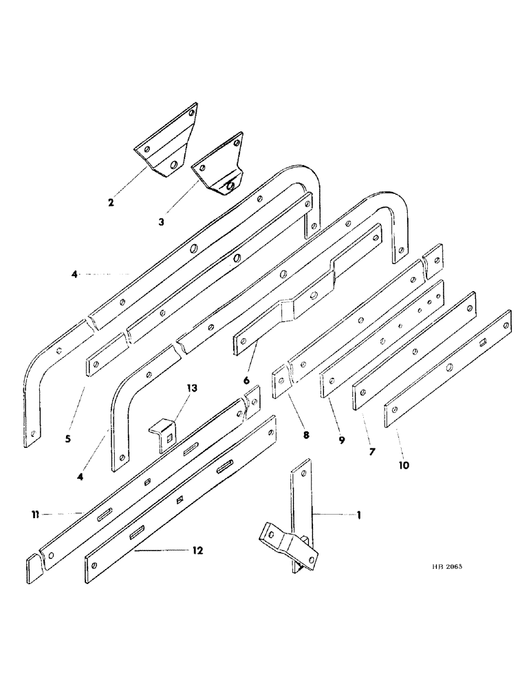 Схема запчастей Case IH 150 - (10) - EQUALIZER AND EVENER BARS 