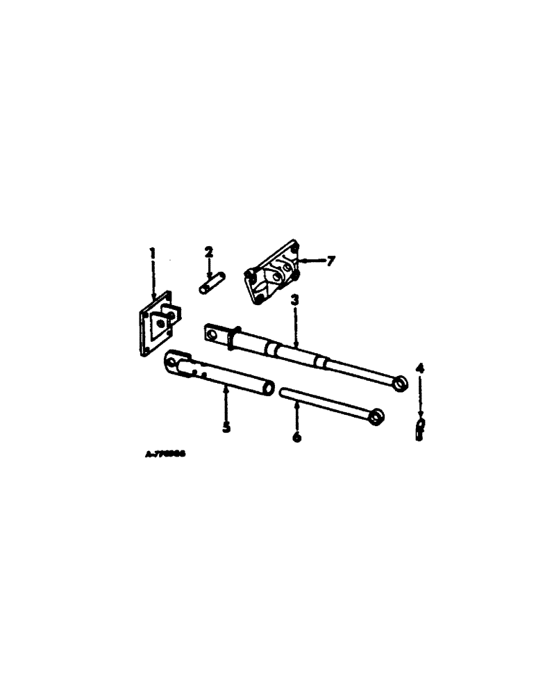 Схема запчастей Case IH 700 - (AG-26[B]) - VERTICAL HITCH LIMITER 706, 806 & 656 TRACTORS WITH TWO POINT HITCH 