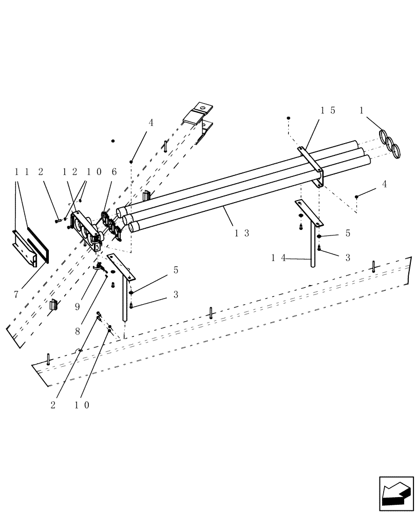 Схема запчастей Case IH ATX400 - (8.070.1) - HOSE CONNECTORS - AIR DRILL AND TOW BETWEEN SEEDER Related Equipment