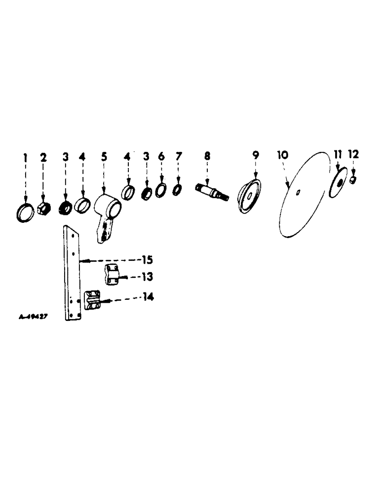 Схема запчастей Case IH 70 - (E-07) - DISK COLTERS JOINTERS, REGULAR, ONE PER FURROW 