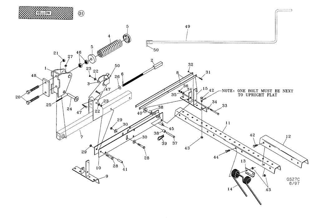 Схема запчастей Case IH 340 - (75.200.20) - COIL TINE HARROW PARTS (75) - SOIL PREPARATION