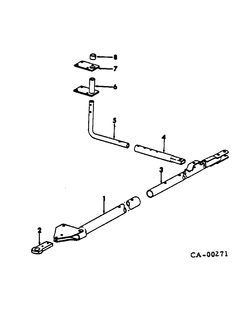 Схема запчастей Case IH 700 - (AK-37) - TANDEM HITCH ATTACHMENT 