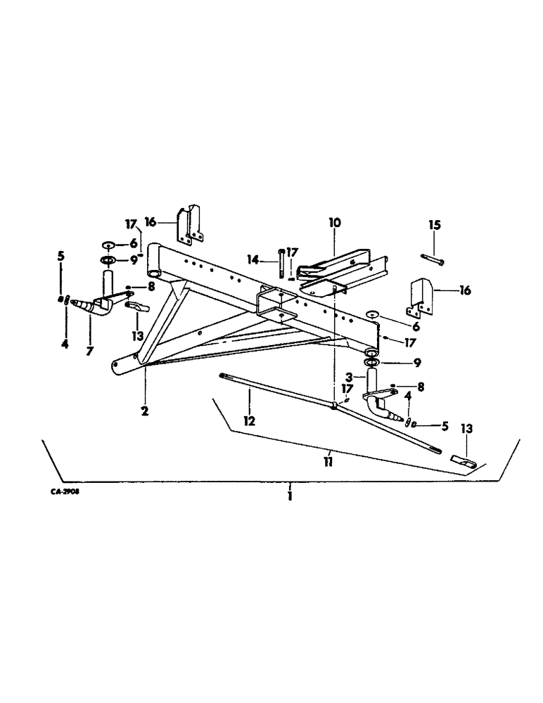 Схема запчастей Case IH VARIOUS - (D-27) - FRONT AXLE ASSY 