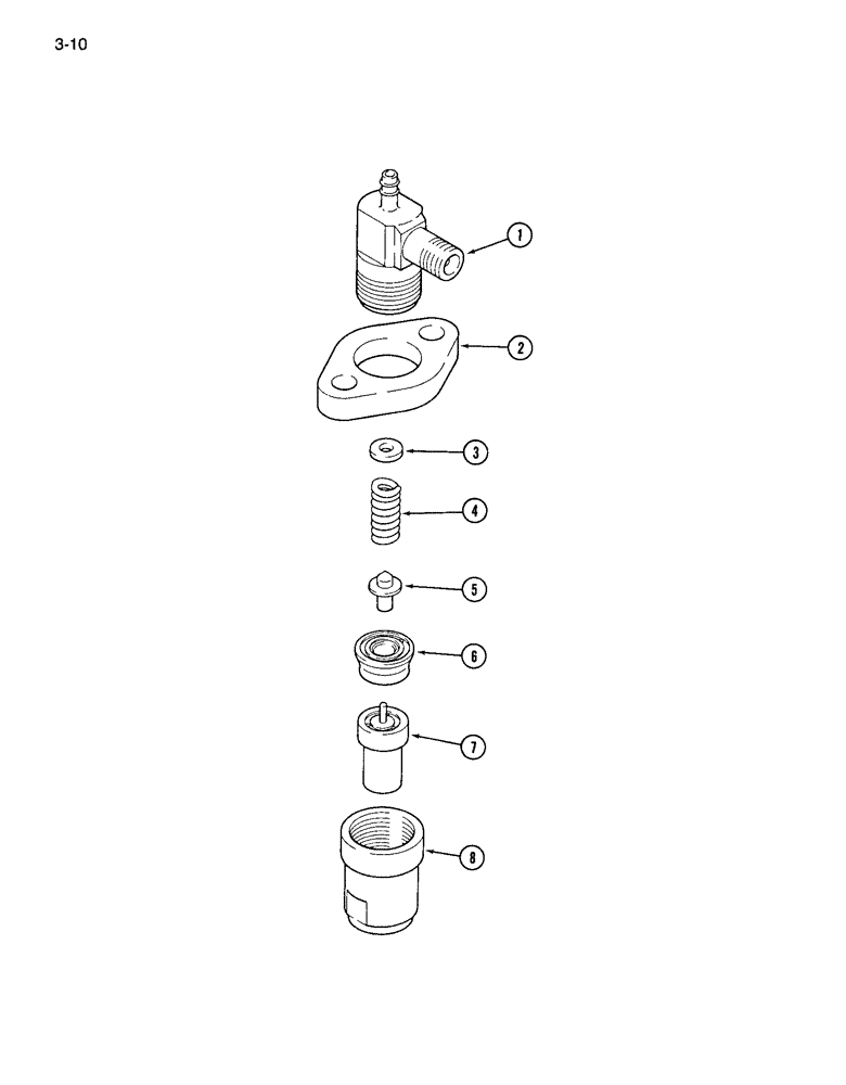 Схема запчастей Case IH 265 - (3-10) - FUEL INJECTOR NOZZLE (03) - FUEL SYSTEM