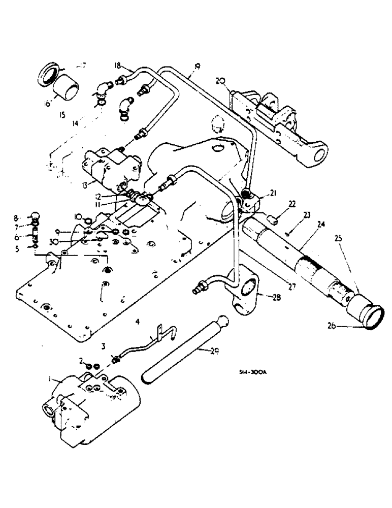 Схема запчастей Case IH 2500 - (10-025) - DRAFT CONTROL (07) - HYDRAULICS