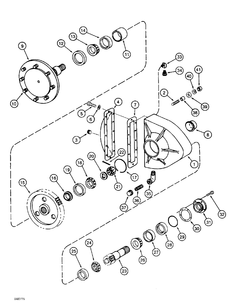 Схема запчастей Case IH 2022 - (6-52) - FINAL DRIVE, 2022 COTTON PICKER (03) - POWER TRAIN