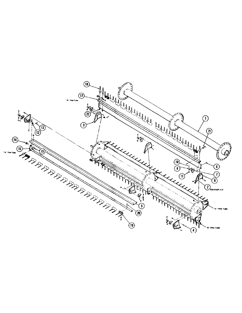 Схема запчастей Case IH 1075 - (048) - REEL, AUGER HEADER (58) - ATTACHMENTS/HEADERS